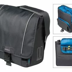 Basil Sport Design Cykel Taske / Skuldertaske Sort / Blå 18 Liter