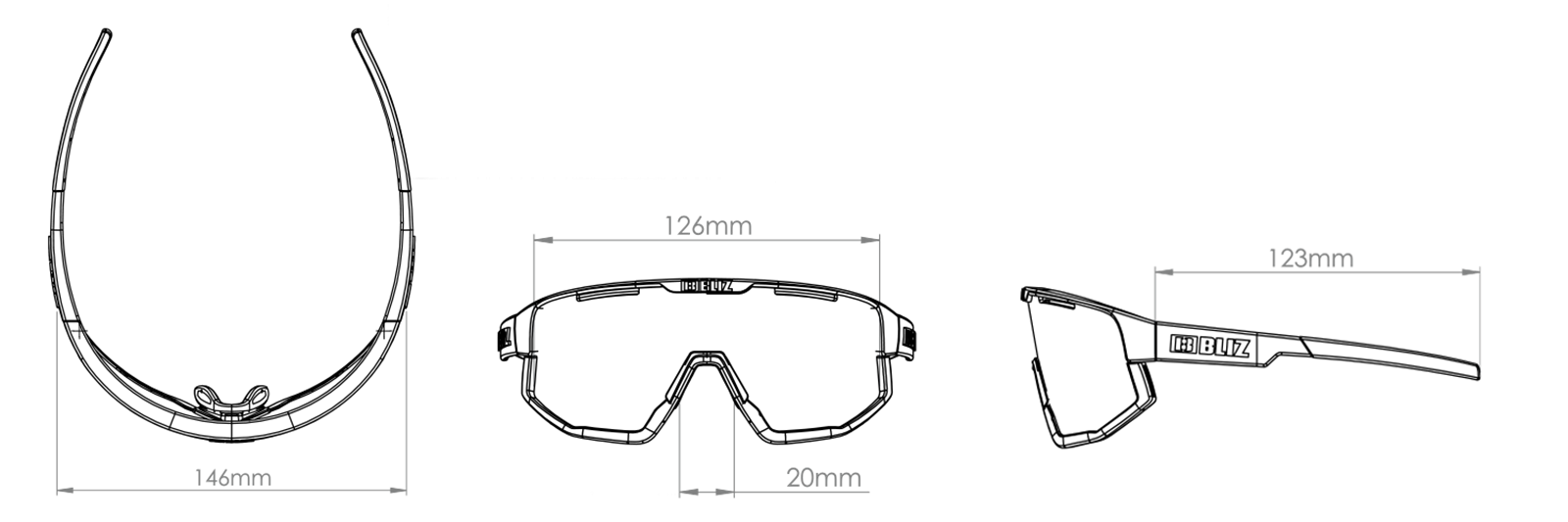 Bliz Fusion Cykelbriller Mat Hvid 3 Bliz Fusion Cykelbriller Mat Hvid - Billede 3