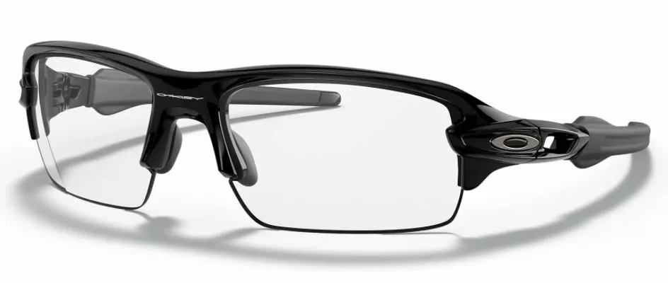 Oakley Flak XS Klar Sort Cykelbriller Til Børn 1 Oakley Flak XS Klar Sort Cykelbriller Til Børn
