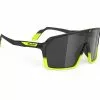 Rudy Project Spinshield Cykelbriller Smoke Sort / Fluo