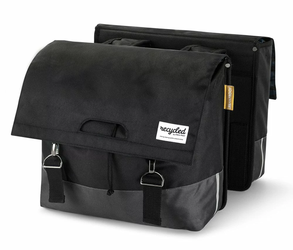 Urban Proof Cykeltaske Dobbelt 40 Liter Sort/Grå 1 Urban Proof Cykeltaske Dobbelt 40 Liter Sort/Grå
