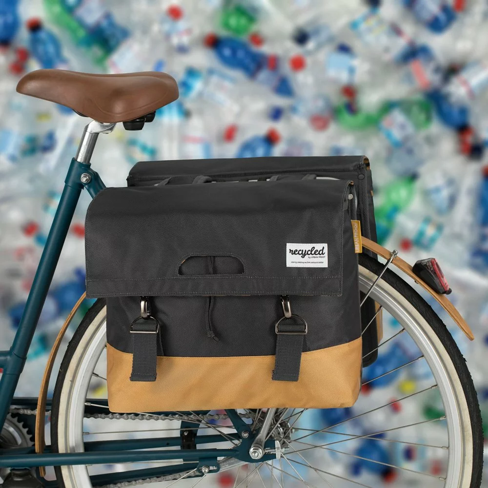Urban Proof Cykeltaske Dobbelt 40 Liter Sort/Gul 4 Urban Proof Cykeltaske Dobbelt 40 Liter Sort/Gul - Billede 4
