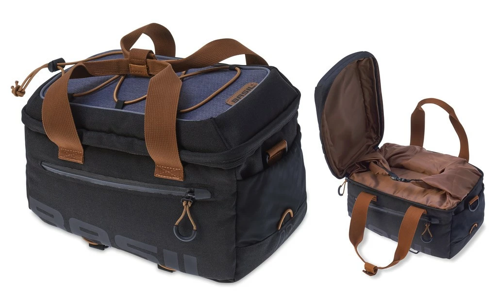 Basil Miles Cykeltaske Til Bagagebærer7 Liter Sort/Brun 1 Basil Miles Cykeltaske Til Bagagebærer7 Liter Sort/Brun